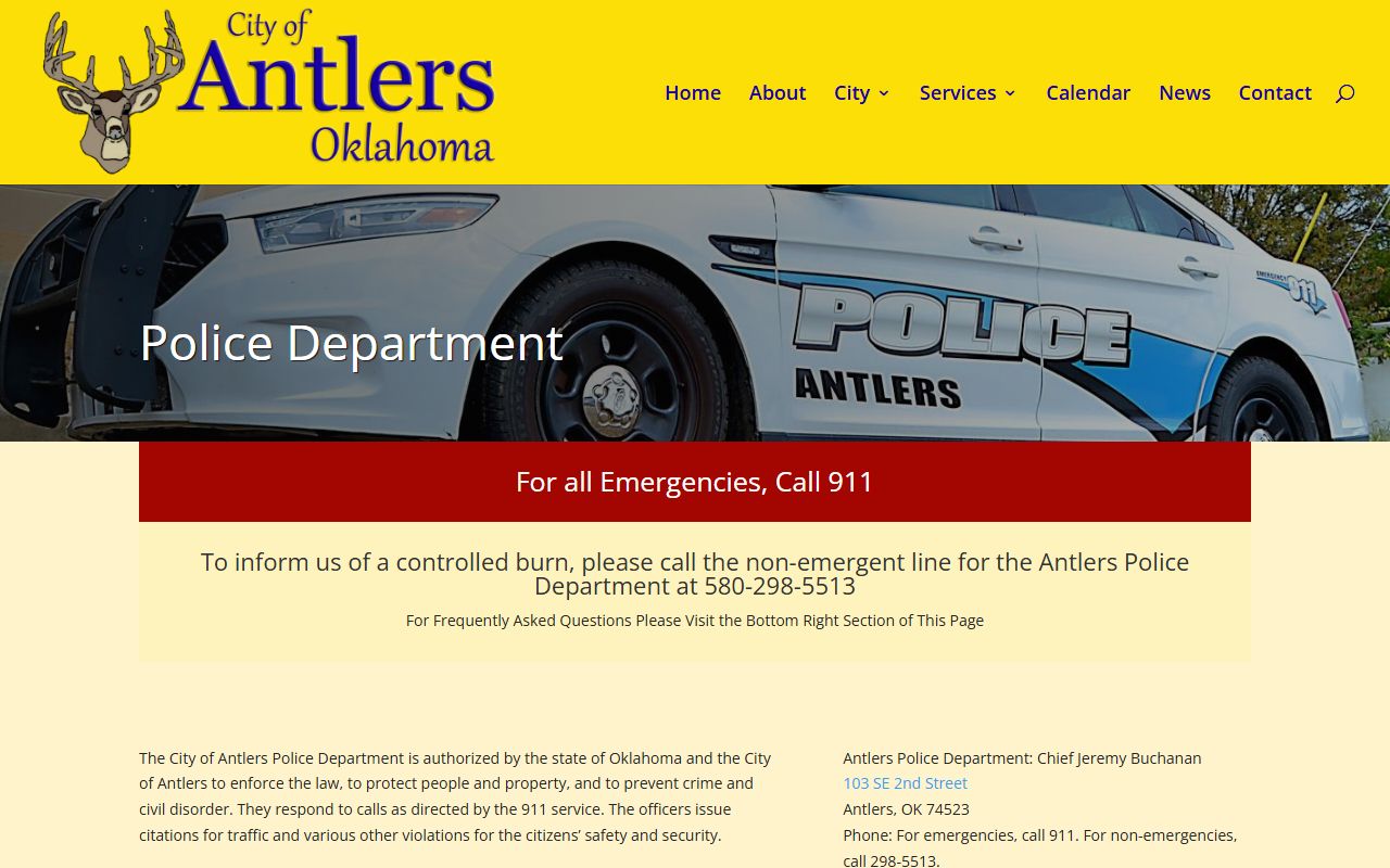 Antlers Police Department page tied to Pushmataha County warrants